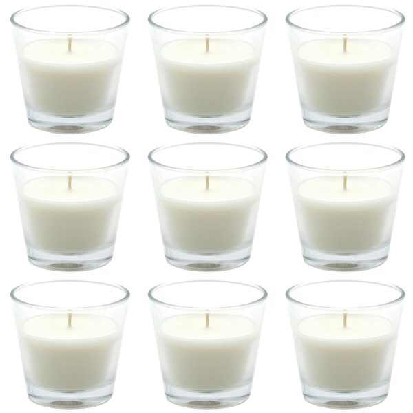 12 Stück Duftgläser 90x80mm Duftkerzen im Glas Kerzengläser konisch klar - Vanille