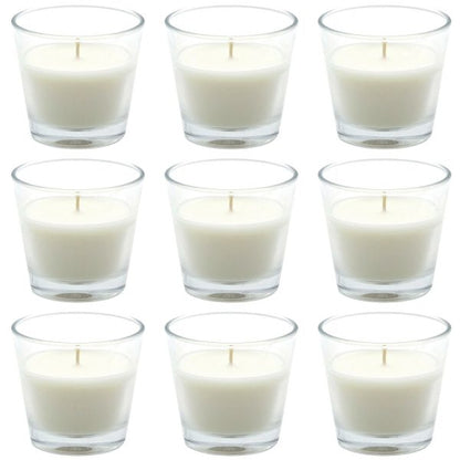 12 Stück Duftgläser 90x80mm Duftkerzen im Glas Kerzengläser konisch klar - Vanille