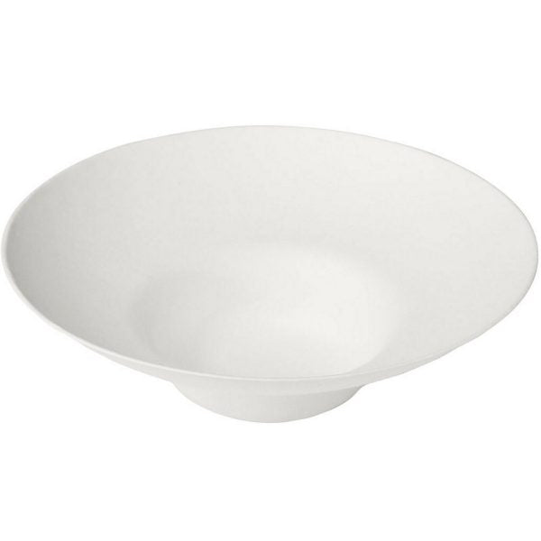 200-tlg. Bio Salatschalen Teller Ø19cm Bagasse kompostierbar - weiß (20x10er)