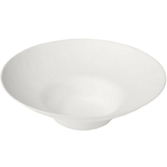 200-tlg. Bio Salatschalen Teller Ø19cm Bagasse kompostierbar - weiß (20x10er)