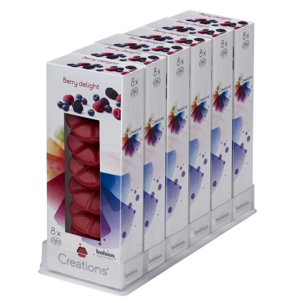 48-tlg. Bolsius Creations Schmelzblüten Duftblüten Wax Melts (6x8er)