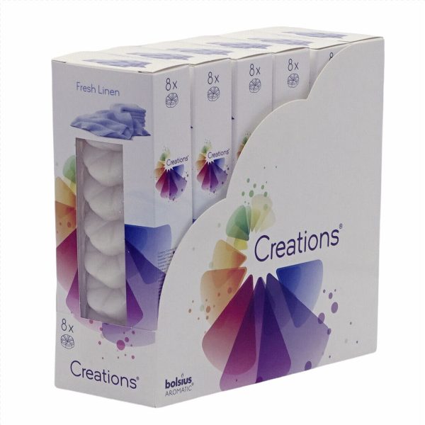48-tlg. Bolsius Creations Schmelzblüten Duftblüten Wax Melts (6x8er)