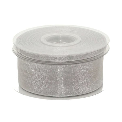50 Meter Organzaband 6mm/40mm Chiffonband Dekoband