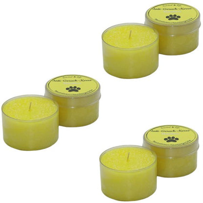 6er Set Scented Life Anti Geruch Kerze Ø 7cm Duftkerze Dose mit Deckel