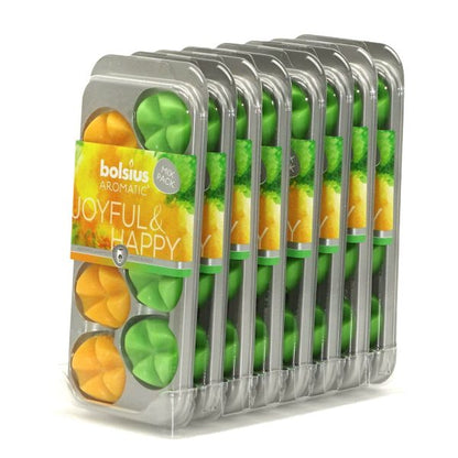 64-tlg. Bolsius AROMATIC Wax Melts Duft Schmelzblüten (8x8er)
