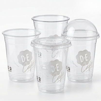 960 Stück Bio Plastikbecher 0,3L Ausschankbecher Trinkbecher Eiskaffee - klar (16x60)