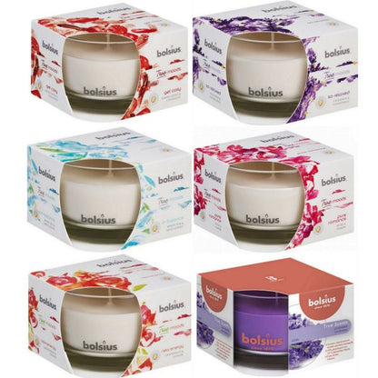 6er Set Bolsius True Scents Duftgläser 90x63mm Duftkerzen im Glas Kerzenglas