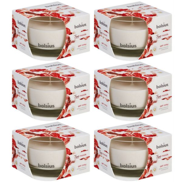 6er Set Bolsius True Scents Duftgläser 90x63mm Duftkerzen im Glas Kerzenglas