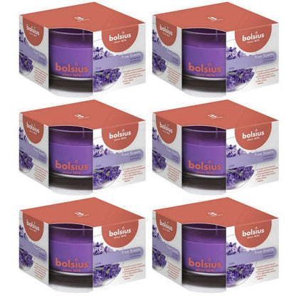 6er Set Bolsius True Scents Duftgläser 90x63mm Duftkerzen im Glas Kerzenglas
