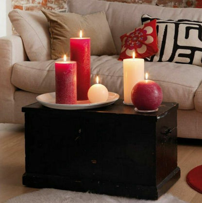 2er Set Bolsius Rustik XXL Stumpenkerzen 200x100mm Rustic Shine