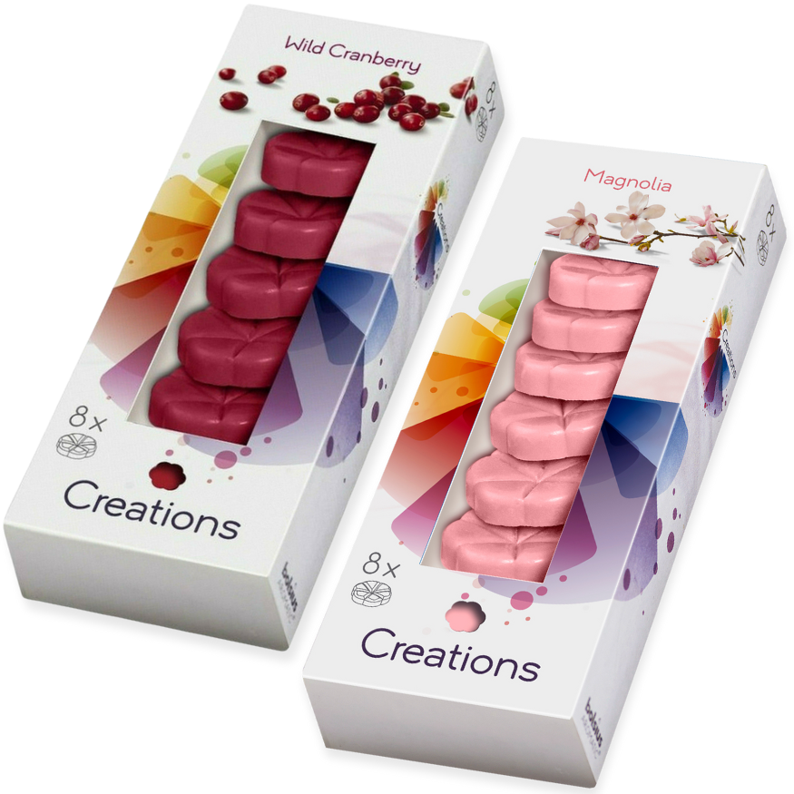 48-tlg. Bolsius Creations Schmelzblüten Duftblüten Wax Melts (6x8er)