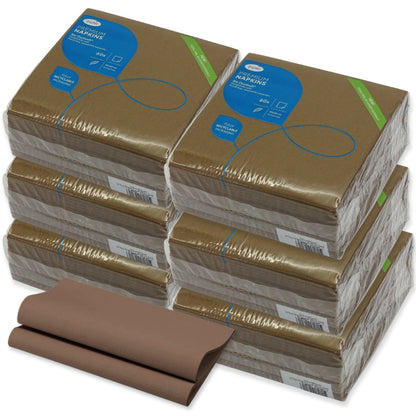 Bio Dunisoft Servietten 40x40cm stoffähnlich Chestnut - braun
