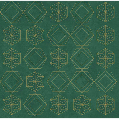 1.000 Stück Duni Papierservietten 33x33cm 3-lag. Zellstoff Gilded Star - Green (4x250er)
