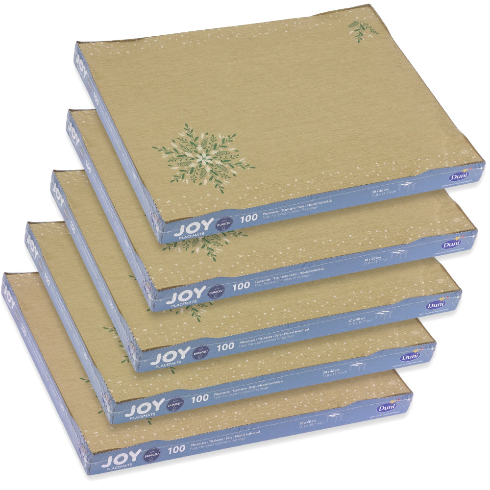 500 Stück Dunicel Tischsets 40x30cm Platzset Weihnachten Natural-Charm braun (5x100er)