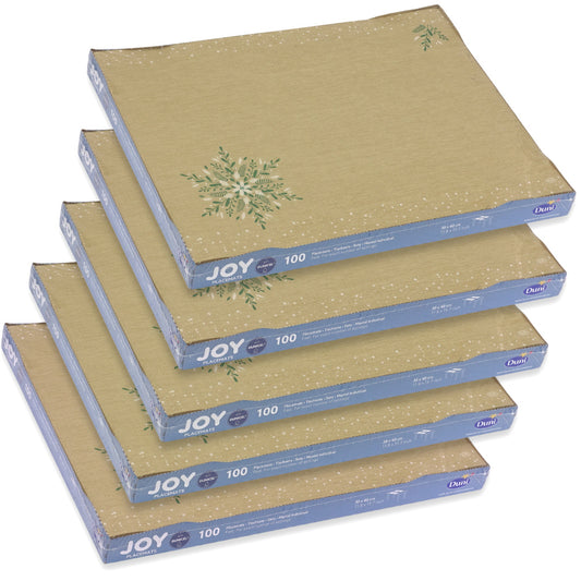 500 Stück Dunicel Tischsets 40x30cm Platzset Weihnachten Natural-Charm braun (5x100er)