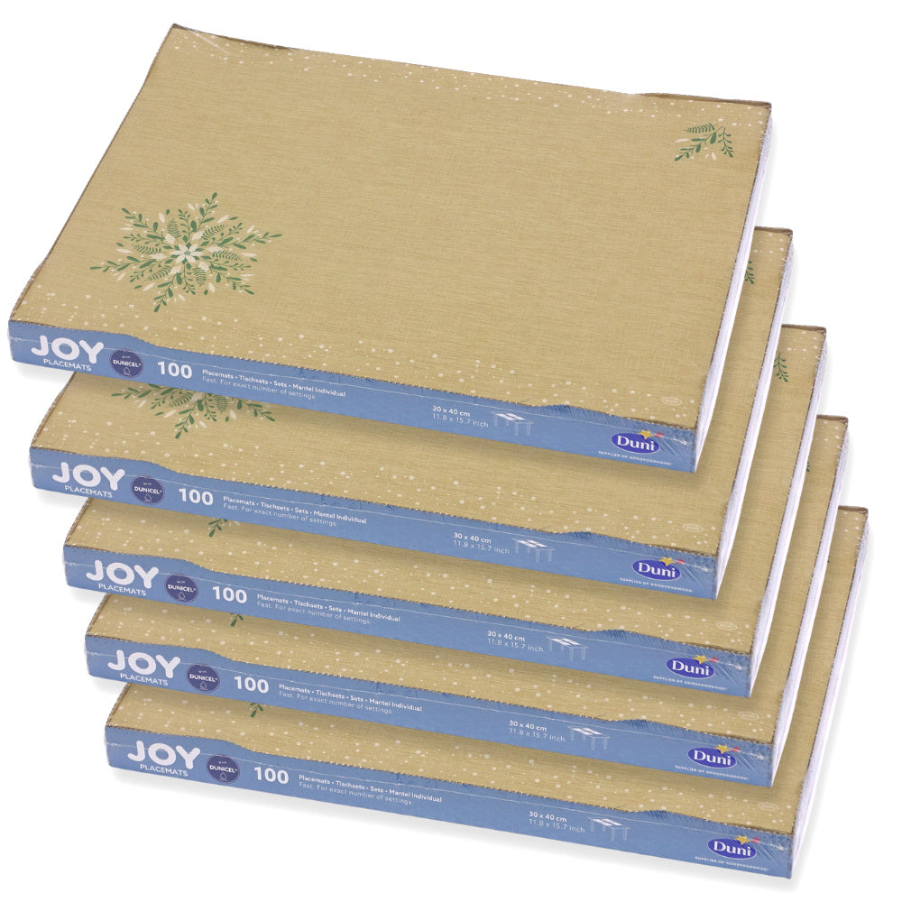 500 Stück Dunicel Tischsets 40x30cm Platzset Weihnachten Natural-Charm braun (5x100er)