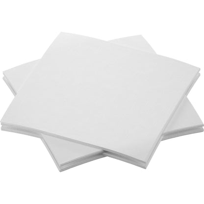 480 Stück Airlaid Cocktail Servietten 24x24cm stoffähnlich - weiß (24x20er)