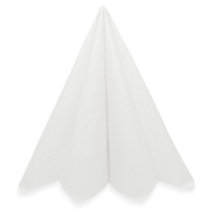 300 Stück Klassik Servietten 40x40cm 4-lagig 1/4 Falz - weiß (6x50er)