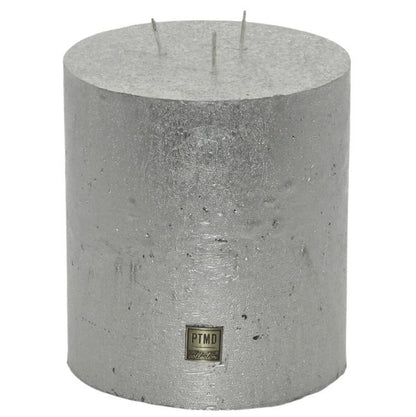 PTMD 3-Docht Kerze 180x160mm Rustic Stumpenkerze XXL Mehrdochtkerze