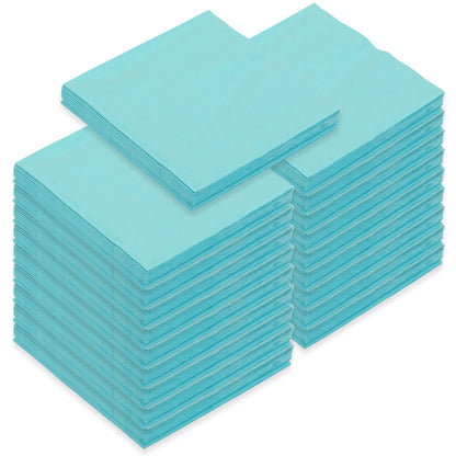480 Stück Papier Servietten 40x40cm 3-lagig 1/4 Falz Zelltuch - Türkis (24x20er)