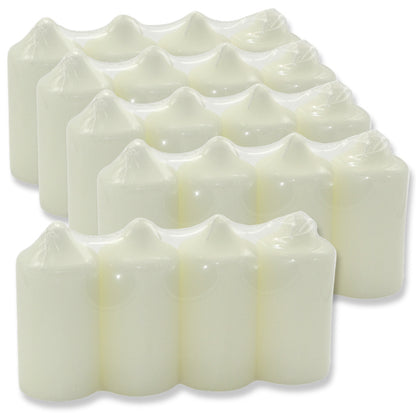 20 Stück Bolsius Spitzkopf Stumpenkerzen 118x56mm Blockkerzen - glatt (5 Pack x 4er)