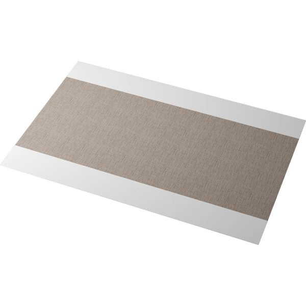 Tischläufer 110x37cm Textil Leinenoptik beschichtet Lotuseffekt - Linnea Greige