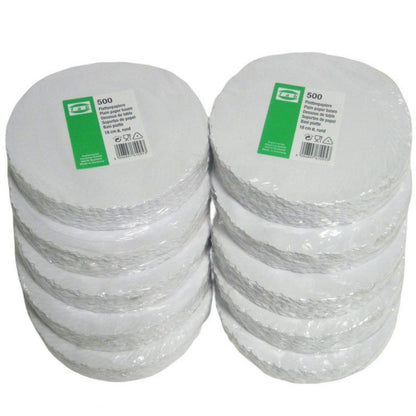 5.000 Stk Plattenpapiere weiß Ø 18cm Tortenpapiere Untersetzer (10x500er) - weiß