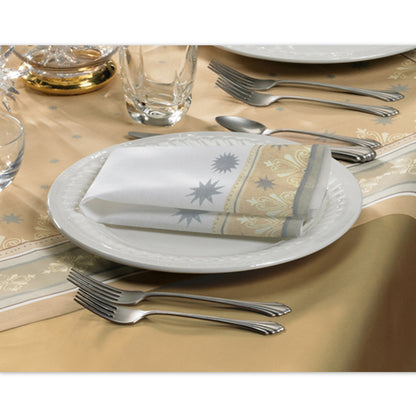 Dunicel Mitteldecken 84x84cm Einweg Tischdecken Winter Charme braun-creme