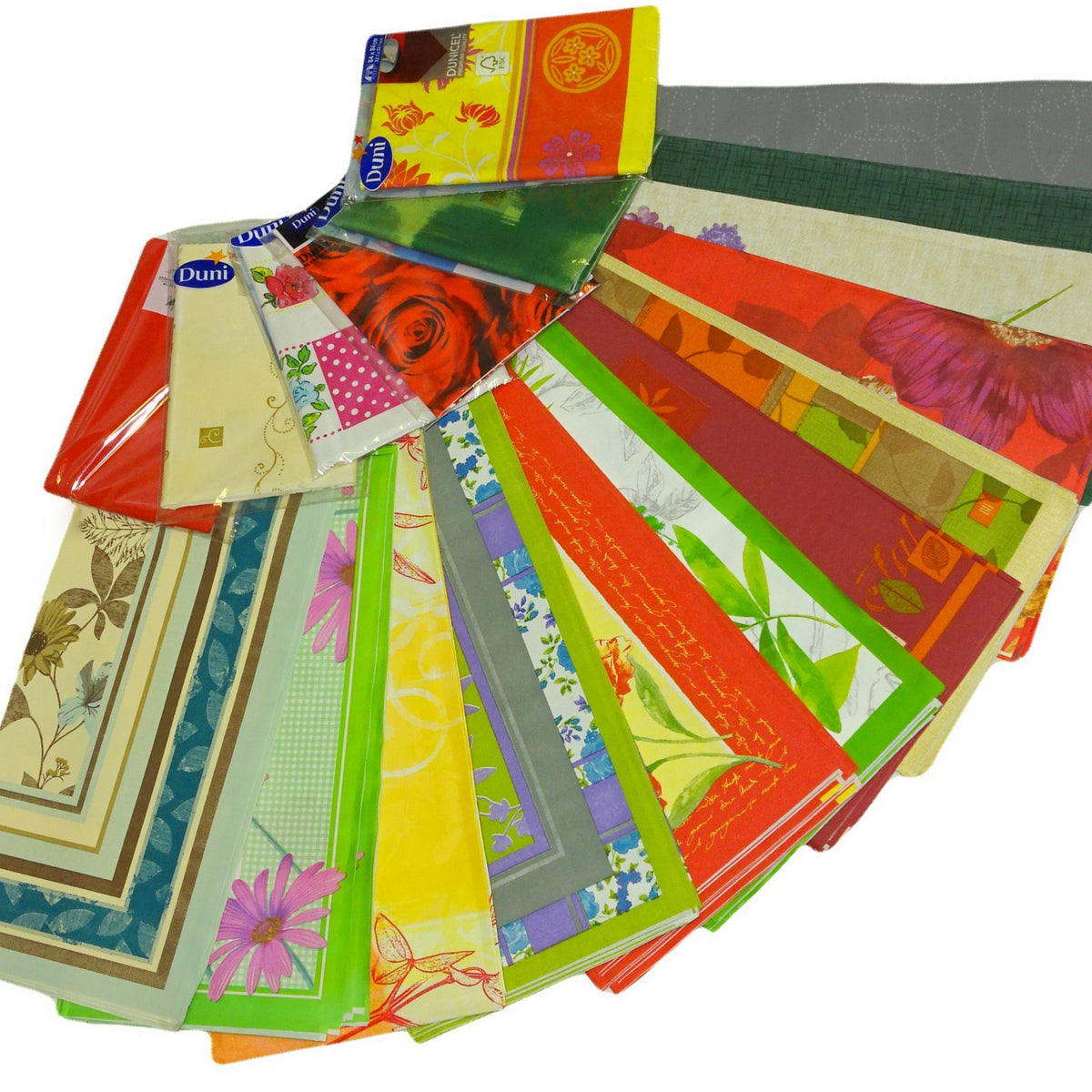 20 Stück Premium Mitteldecken 84x84cm Tischdecken stoffähnlich Überraschungspaket - Mix sortiert