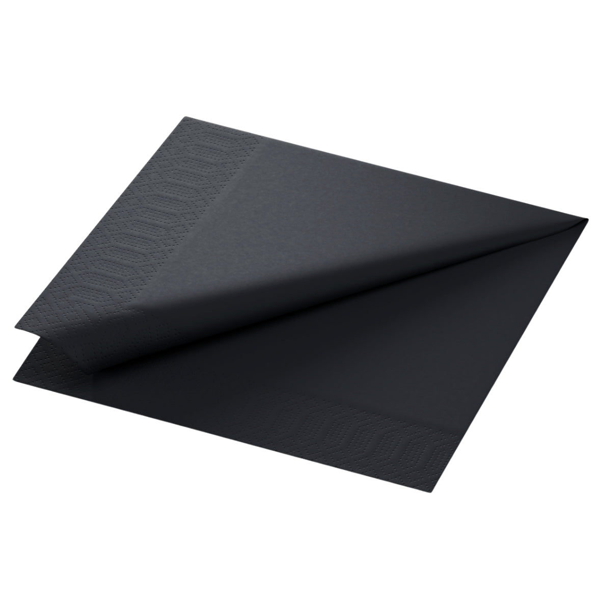 1.440 Stück Cocktail Servietten 24x24cm Papierservietten 3-lagig - Schwarz (48x30er)