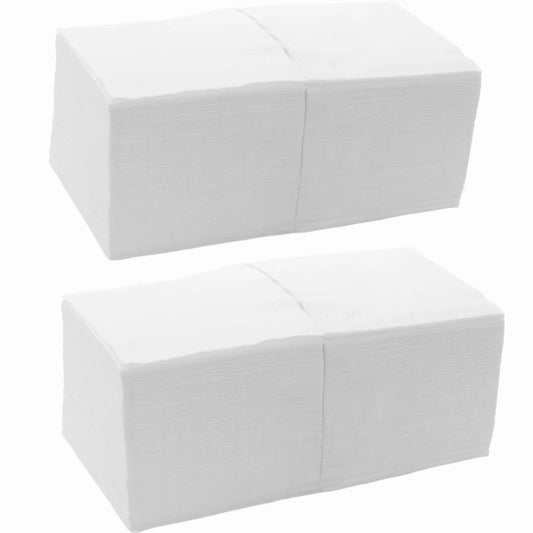 1.800 Stück Servietten 33x33cm 1-lagig Papierservietten - Weiß (24x75er)